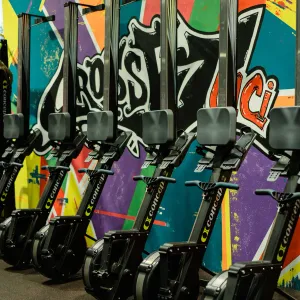 MCI gym interior during an evening training session